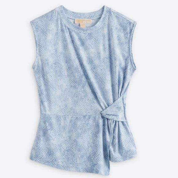 Michael Kors Zebra Crew Neck Knit Top - Picture 1 of 6